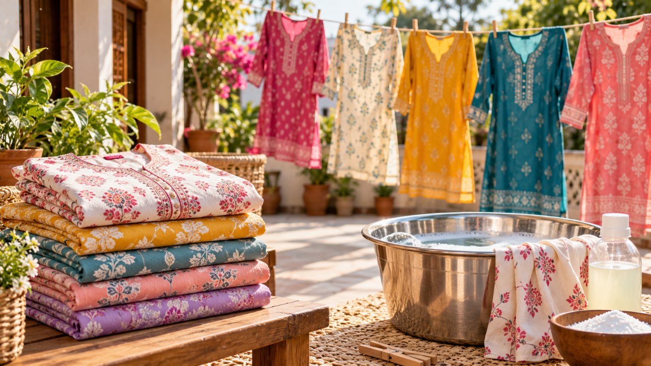 How to Wash Cotton Kurtis Without Fading or Shrinking