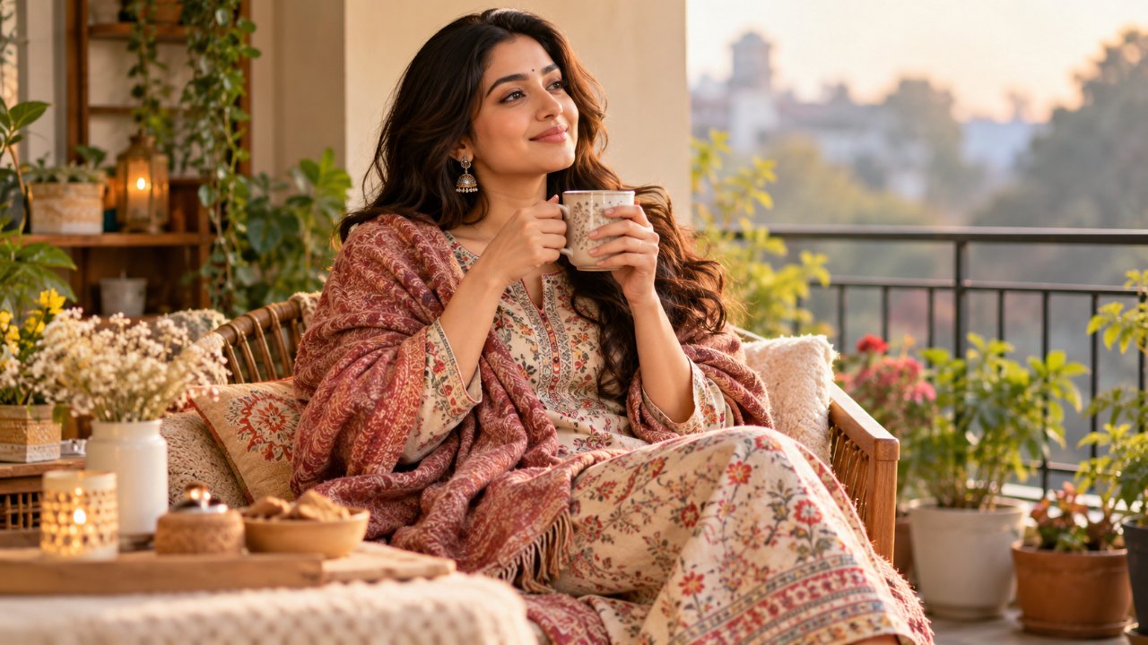 Women's Winter Ethnic Wear Guide: Fabrics, Layering and Outfit Ideas