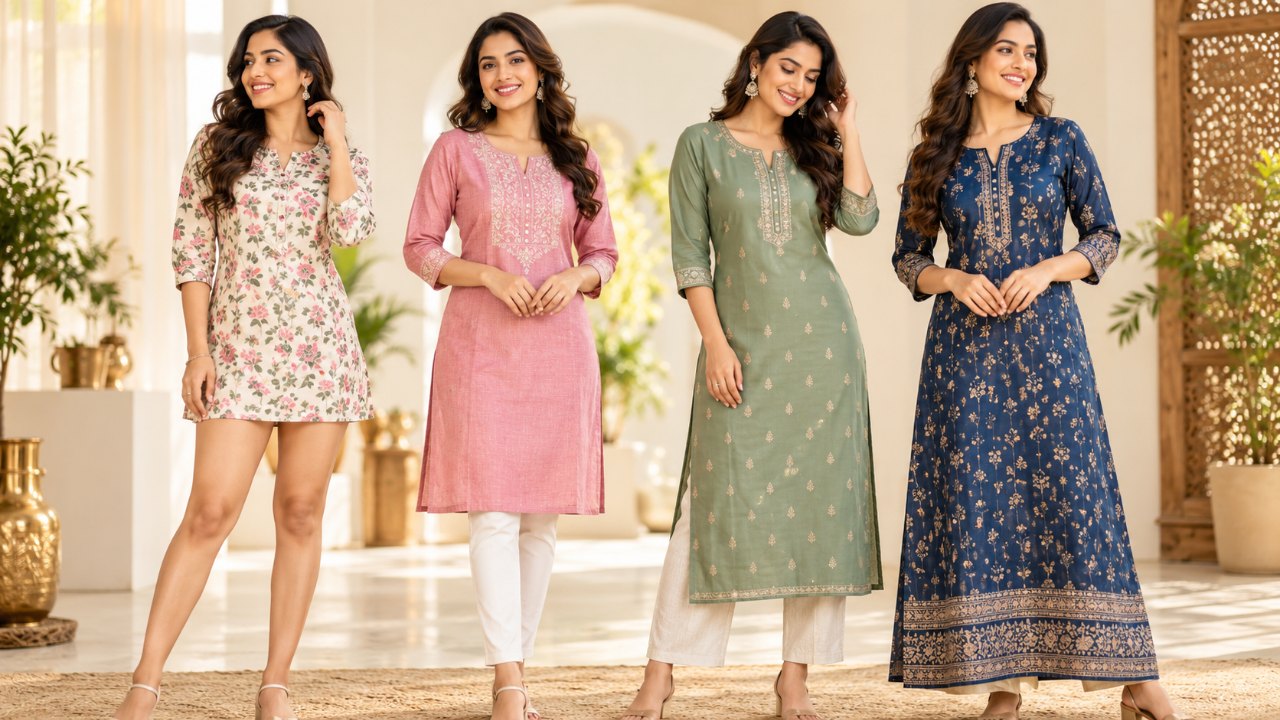 Kurti Length Guide: Short, Knee-Length, Calf-Length and Long Kurtis Explained