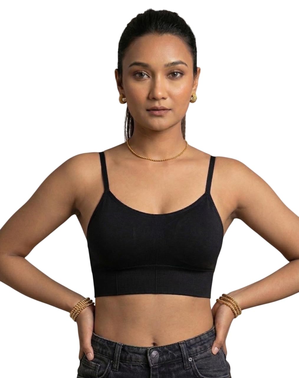 Seamless Spaghetti Strap Sports Bra