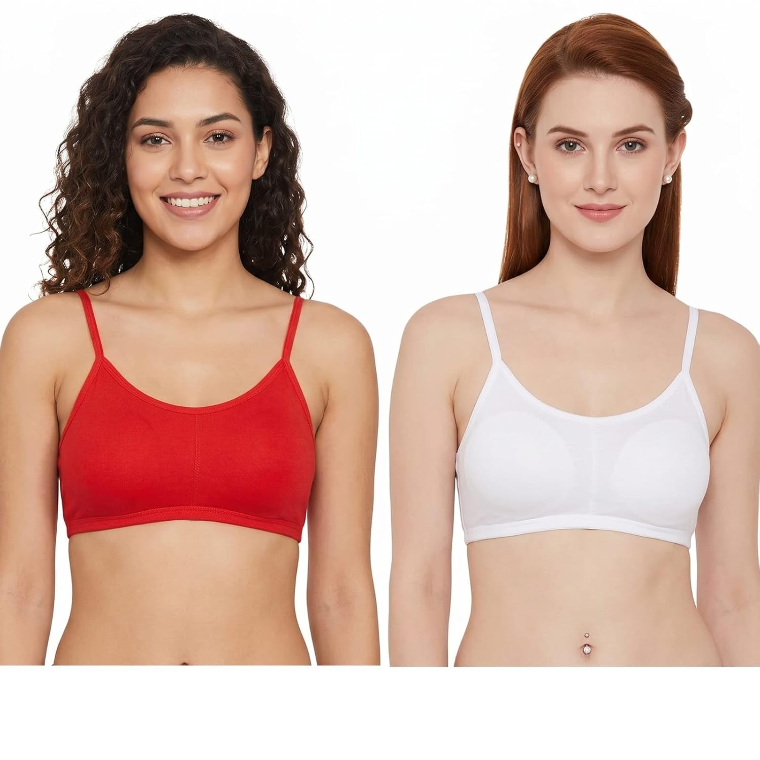 Pack of 2 Multi-Strap Back Bralettes